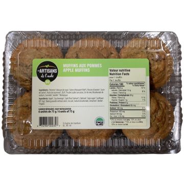 Muffins biologiques - Aux Pommes 