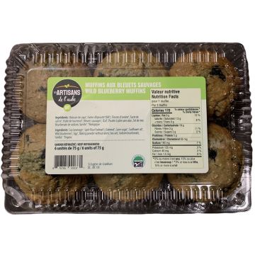 Muffins biologiques - Aux Bleuets sauvages