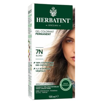 Permanent hair color gel - 7N Blond