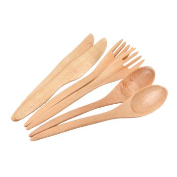 Set of wooden utensils - For two persons