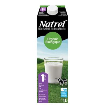 1% Organic Fine Filtered Milk