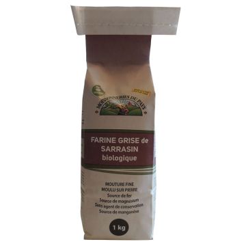 Farine grise de sarrasin biologique sans gluten