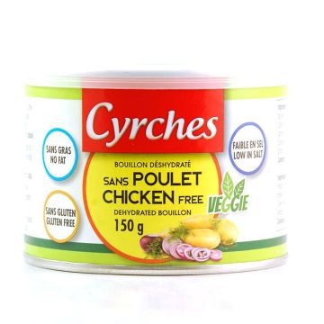 Bouillon déshydraté sans gluten - Sans poulet