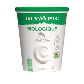 Yogourt nature 2% M.G. biologique