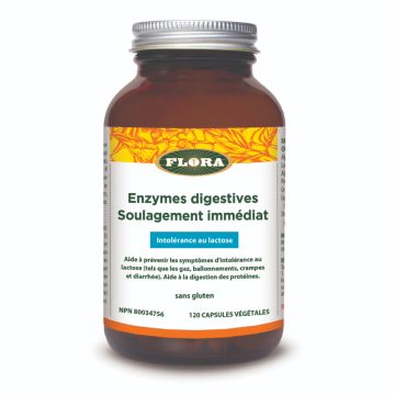 Enzymes digestives soulagement immédiat - Digestion intolérence au lactose