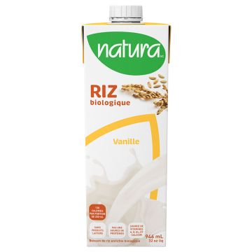 Boisson de riz enrichie biologique Vanille