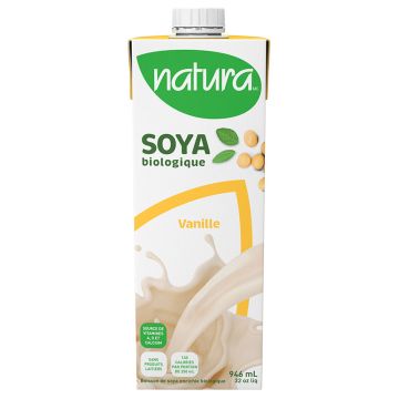Boisson de soya enrichie biologique Vanille