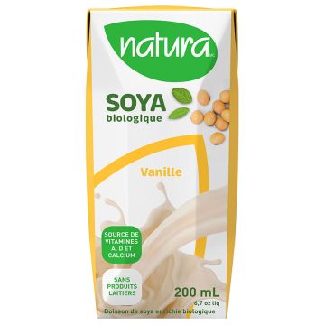 Boisson de soya enrichie biologique Vanille  
