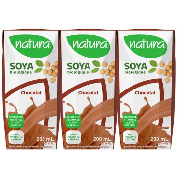 Boisson de soya enrichie biologique Chocolat