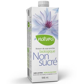 Boisson de soya enrichie biologique Non sucrée