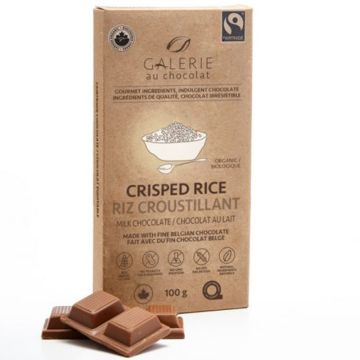 Chocolat au lait biologique -  Riz croustillant