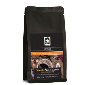 Café responsable moulu filtre aromatisé - Vanille noix et crème 65 g