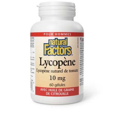 Lycopène naturel de tomates 10 mg - Antioxydants pour hommes