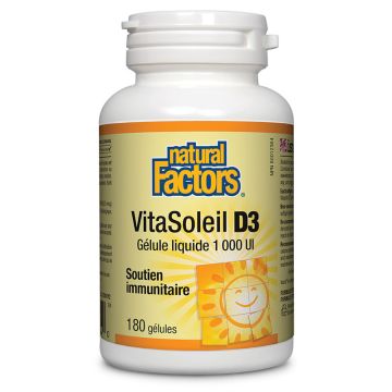 Vitamine D3 1000 UI Vitasoleil - Système immunitaire