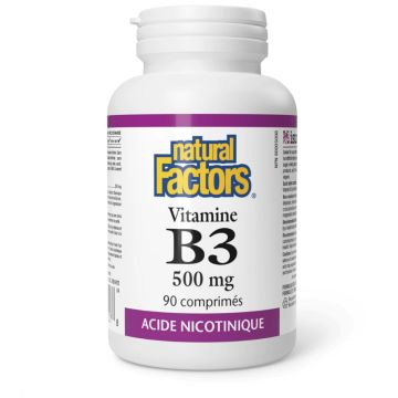Niacine vitamine B3 500 mg - Métabolisme des lipides protéines glucides
