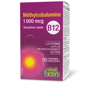 Méthylcobalamine B12 1 000 mcg - Energie et système nerveux