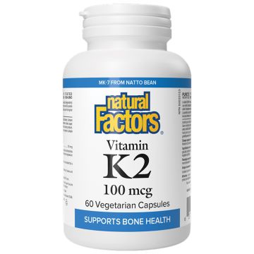 Vitamin K2 100 mcg - MK-7 from Natto Bean - Bone Health