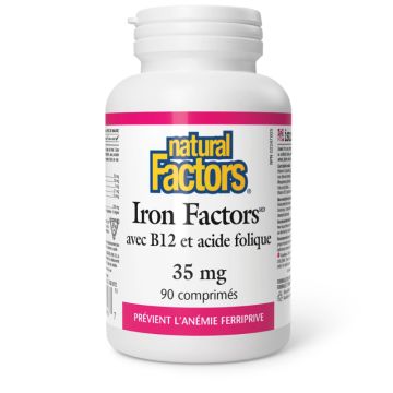 Iron Factors Iron 35 mg with B12 and Folic Acid - Anemia