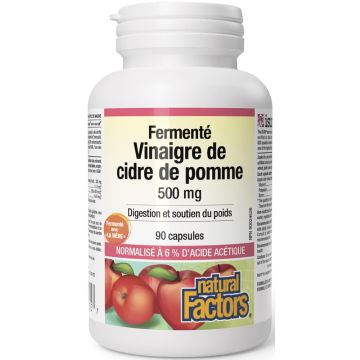 Fermented Apple Cider Vinegar 500 mg – Weight Management