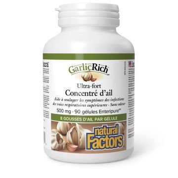 Concentré d'ail ultra fort GarlicRich 500 mg - Infections respiratoires