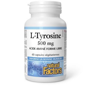 L-Tyrosine 500 mg Free Form Amino Acids - Mood Management