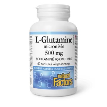 Micronized L-Glutamine 500 mg Free Form Amino Acid  - Muscles