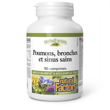Poumons bronches et sinus sains HerbalFactors - Rhume et toux