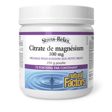 Citrate de magnésium 300 mg saveur petits fruits Stress Relax - Nervosité