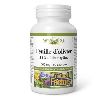 Feuille d’olivier 500 mg 15% d'oleuropéine - Système immunitaire et cardiovasculaire