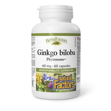 Ginkgo Biloba Phytosome 60 mg Herbal Factors - Memory and Cognitive Health