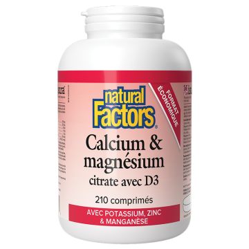 Calcium et magnésium citrate avec vitamine D3 - Minéraux 