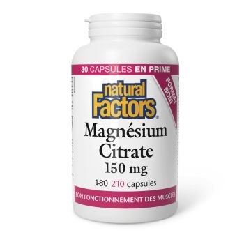 Magnésium Citrate 150 mg - Fonction musculaire saine