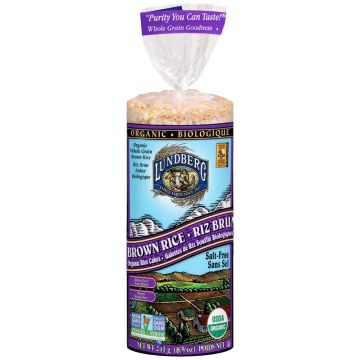 Organic brown rice cakes - Salt-free (Gluten free)