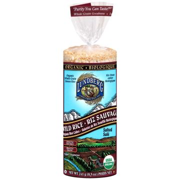 Organic wild rice cakes - Salted (Gluten free)