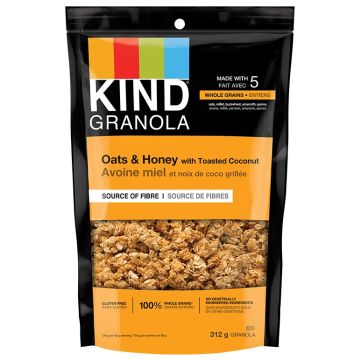 Granola - Oats & honey with toasted coconut (Gluten free)