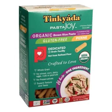 Pâtes penne de riz brun biologiques sans gluten