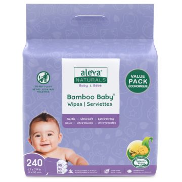 Serviettes bébé naturelles Bamboo Baby