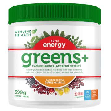 Natural Orange Extra Energy Greens+ 30 Servings