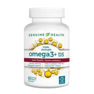 Omégas 3 triple force et vitamine D3 - Santé cardiovasculaire