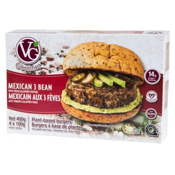 Burgers à base de plantes mexicains aux 3 fèves