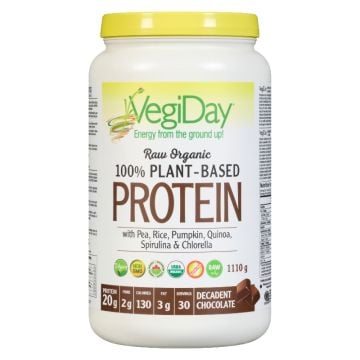 100% Plant-Based Protein Organic Raw Chocolate 30 Servings