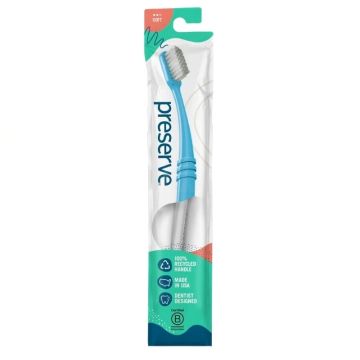 Brosse à dents blanche douce