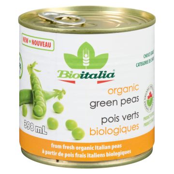 Organic Canned Garden Peas