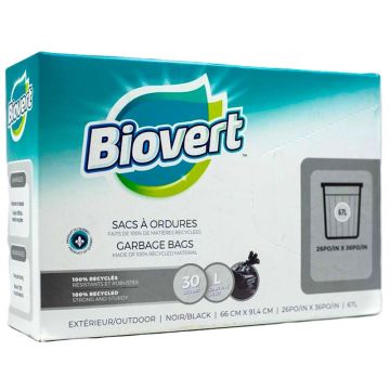 Regular Black Garbage Bags - 26 x 36 in.