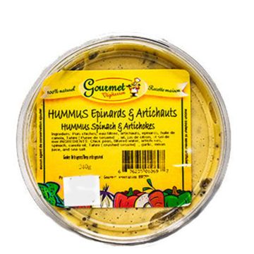 Hummus - Spinach and artichokes
