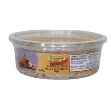 Tartinade aux olives et noix