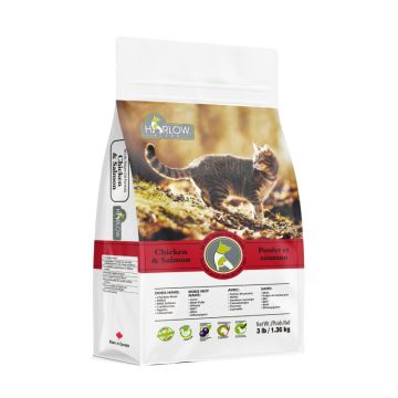  Nourriture naturelle pour chat  - Poulet et saumon