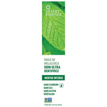 Dentifrice huile de melaleuca - Menthe intense