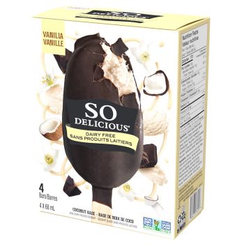 Mini barres surgelées - Noix de coco et vanille sans produits laitiers
