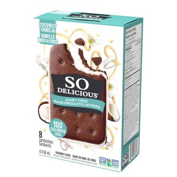Mini sandwich glacé - Noix de coco sans produits laitiers